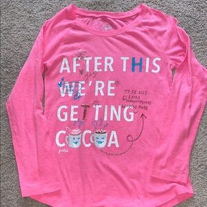 Pink Long Sleeve Kids Shirt